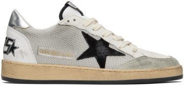 Golden Goose White & Gray Ball Star 81780 LIGHT SILVER/B (GMF00117.F003215.81780)
