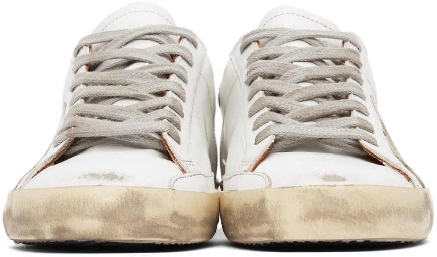 Golden Goose White & Green Suede Super-Star WHT/ICE/GRN (GMF00102.F002180.1080)