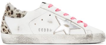 Golden Goose White & Leopard Superstar 10881 White/Silver/W (GWF00102.F002472.10881)