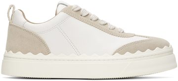 Chloé White & Taupe Lauren 90Z White – Beige 1 (CHC22W700AR)