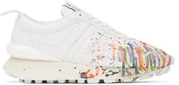 Lanvin White Gallery Dept. Edition Leather Bumpr 00S1 Optic White/Mu (FW-SKBRUC-SGGD-E21)