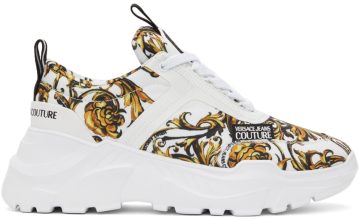 Versace Jeans Couture White Regalia Baroque Speedtrack EG03 WHITE/GOLD (E72YA3SC7 EZS255)