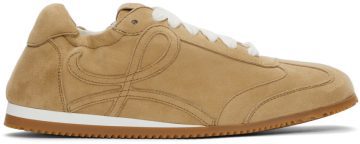 Loewe Beige Suede Ballet Runner 8130 Gold (L814282X39)