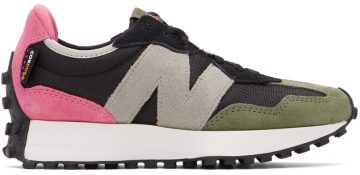 New Balance Black 327 Black/Sporty Pink (MS327WR1)
