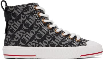 See by Chloé Black & Gray Aryana 10 Charcoal (SB37111A 16130)