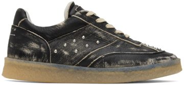 MM6 Maison Margiela Black Distressed T8013 Black (S66WS0086 P2232)