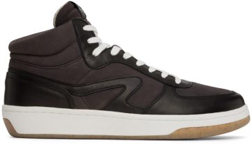 rag & bone Black Retro Court Mid SOFTBLKNB (MGF22FF003AN3)