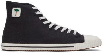 Palm Angels Black Vulcanized High Top BLACK/WHITE (PMIA075S22FAB0011001)