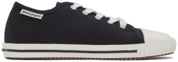 Palm Angels Black Vulcanized Low-Top Black White (PWIA045S22FAB0011001)