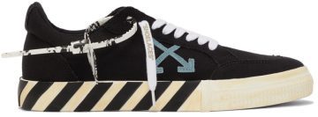 Off-White Canvas Low Vulcanized Black (OMIA085F21FAB0011045)