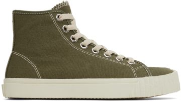 Maison Margiela Green Tabi High-Top T7431 Burnt Olive (S38WS0186 P4291)