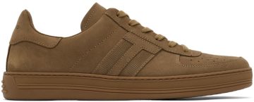 TOM FORD Khaki Suede Radcliffe U7099 DARK SAND (J1232A-LCL215)
