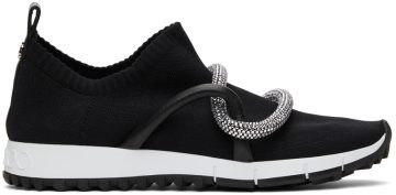 Jimmy Choo Knit Embellished Quito Black (QUITOXUT)
