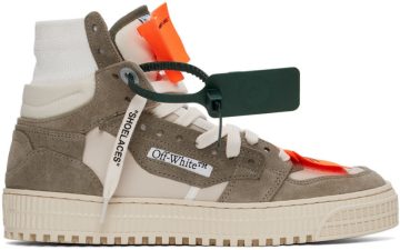 Off-White Off-White & Grey Off-Court 3.0 109 White Grey (OWIA112S22LEA0020109)