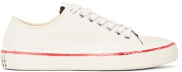 Marni Off-White Graffiti Low-Top ZN070 Natur (SNZW006802 P3571)