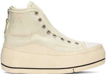 R13 Off-White Lace Free Kurt High-Top Tilly (R13S5032-002)