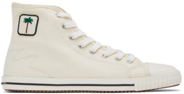 Palm Angels Off-White Vulcanized High-Top WHITE/BLACK (PMIA075S22FAB0010110)