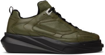 1017 ALYX 9SM SSENSE Exclusive Khaki Mono Hiking MILITARY GREEN/ BLAC (MONO HIKING SNEAKER – AXUSN0034L)