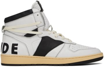 Rhude SSENSE Exclusive White & Black Rhecess Hi WHITE BLACK (RHSS21FO00000009*)