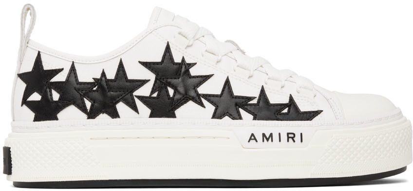 AMIRI White & Black Stars Court Low-Top WHITE / BLACK (PF22MFS014-111)