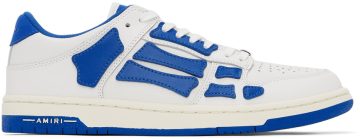 AMIRI White & Blue Skel Top Low WHITE / BLUE (PS22MFS003-123)