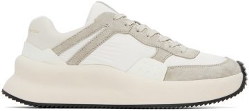 Dries Van Noten White & Gray Paneled 001 WHITE (MW222-154-607)