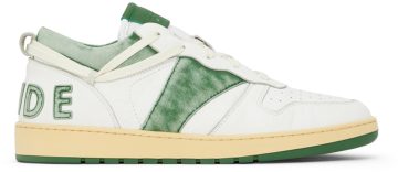 Rhude White & Green Rhecess Low WHITE/GREEN0433 (RHFW21FO21040433)