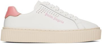 Palm Angels White & Pink Palm One Platform White Pink (PWIA035F22LEA0030130)