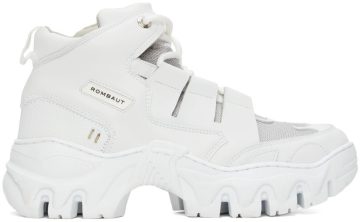 Rombaut White Boccaccio II Future Leather Riot Low WHITE (S21-B-015)