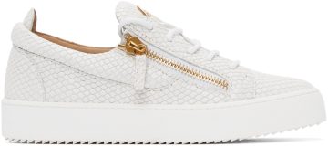 Giuseppe Zanotti White Croc May London Gigas WHITE (RU70000 77649)
