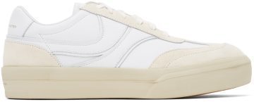 Dries Van Noten White Leather Low 001 WHITE (SM212-103)