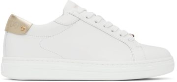 Jimmy Choo White Rome Low X White/Champagne (ROME/F AZA)