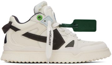 Off-White White Sponge Mid White Black (OWIA271F22LEA0010110)