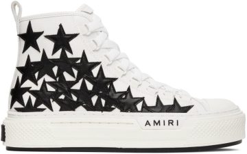 AMIRI White Stars Court High-Top WHITE / BLACK (PF22MFS011-111)