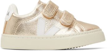 VEJA Baby Gold & White Leather Esplar PLATINE_WHITE (SV0502418)