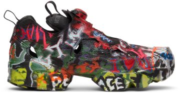 VETEMENTS Black Reebok Edition STAR WARS Graffiti Instapump Fury BLACK GRAFFITI (UE52SN200B)