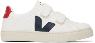 VEJA Kids White & Navy Leather Esplar EXTRA-WHITE_NAUTICO_ (SV0501233C)