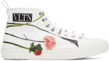 Valentino White Valentino Garavani Emilio Villalba Edition ‘VLTN’ Giggies High-Top JJ8 BIANCO/ (UY0S0D51QYP)