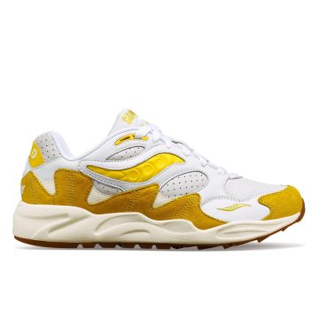 Saucony Grid Shadow 2 Ivy Prep White / Yellow (S70813-1)