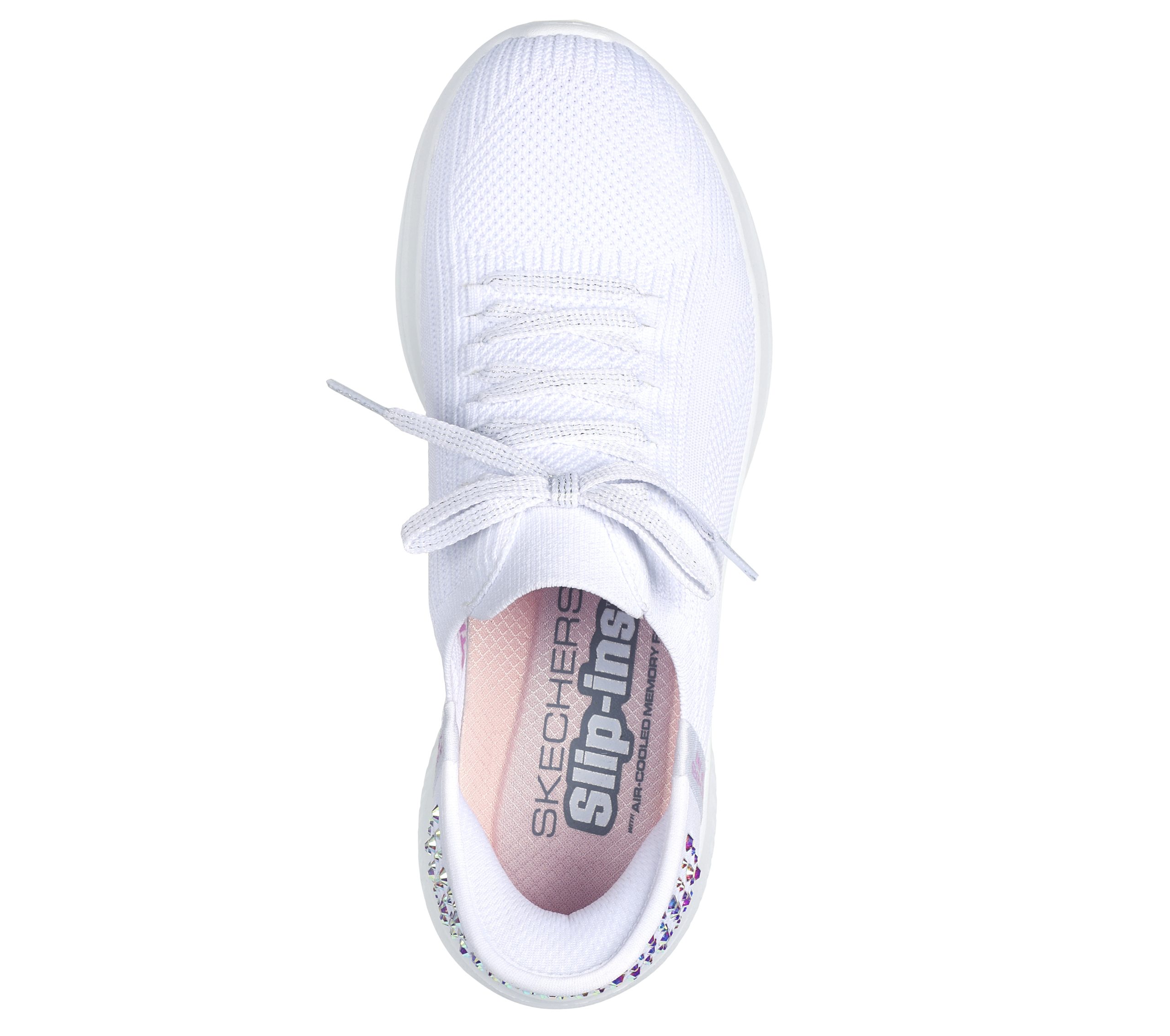 Skechers Skechers Slip-ins: Ultra Flex 3.0 – Shining Glitz – Wit (150175-WHT)