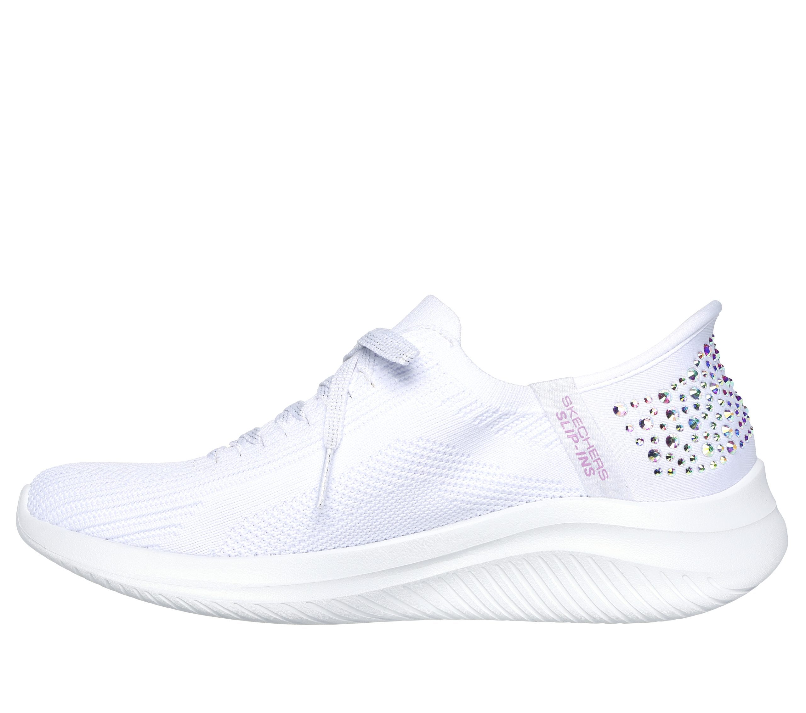Skechers Skechers Slip-ins: Ultra Flex 3.0 – Shining Glitz – Wit (150175-WHT)