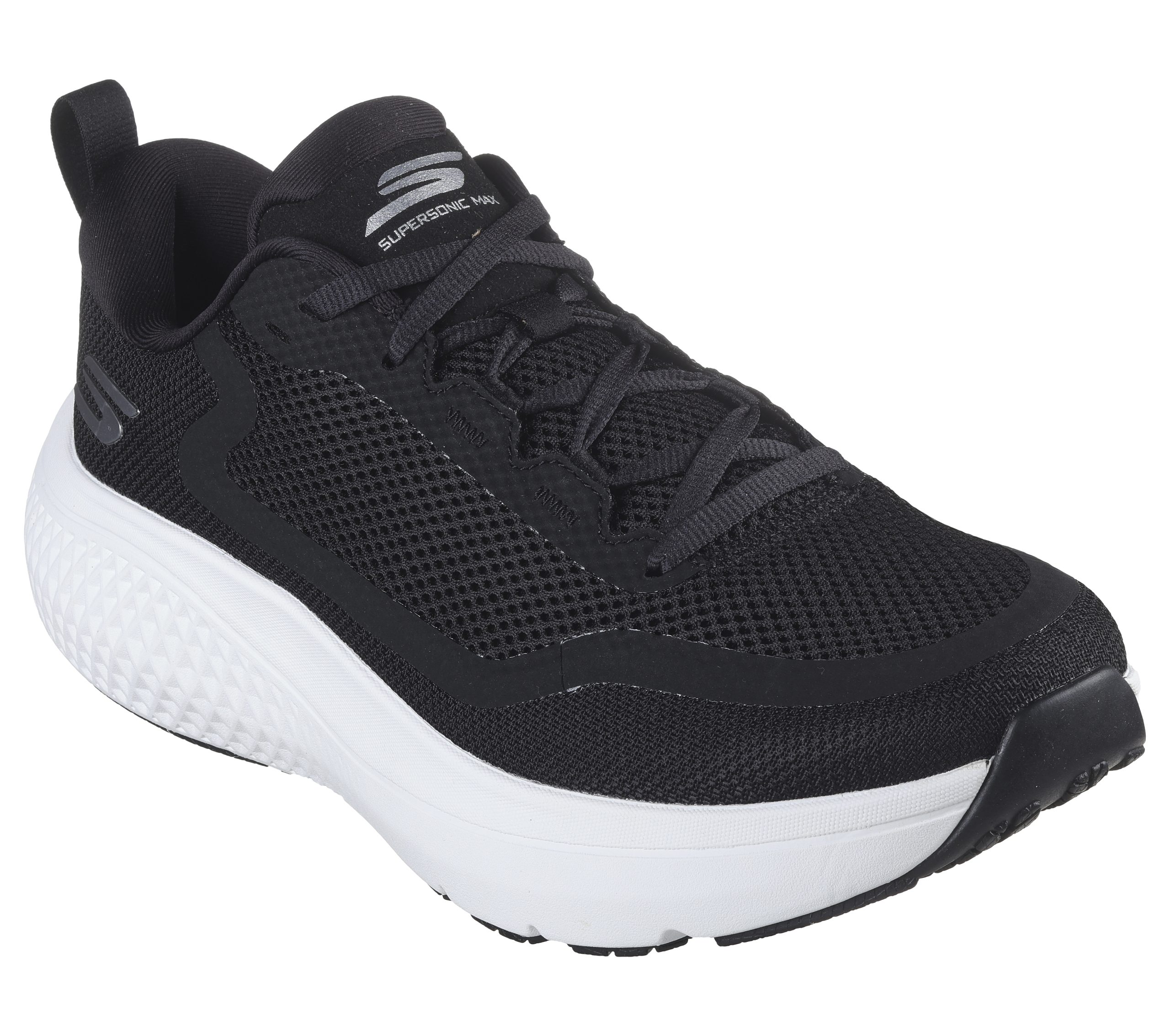 Skechers GO RUN Supersonic Max – Zwart / Wit (246086-BKW)