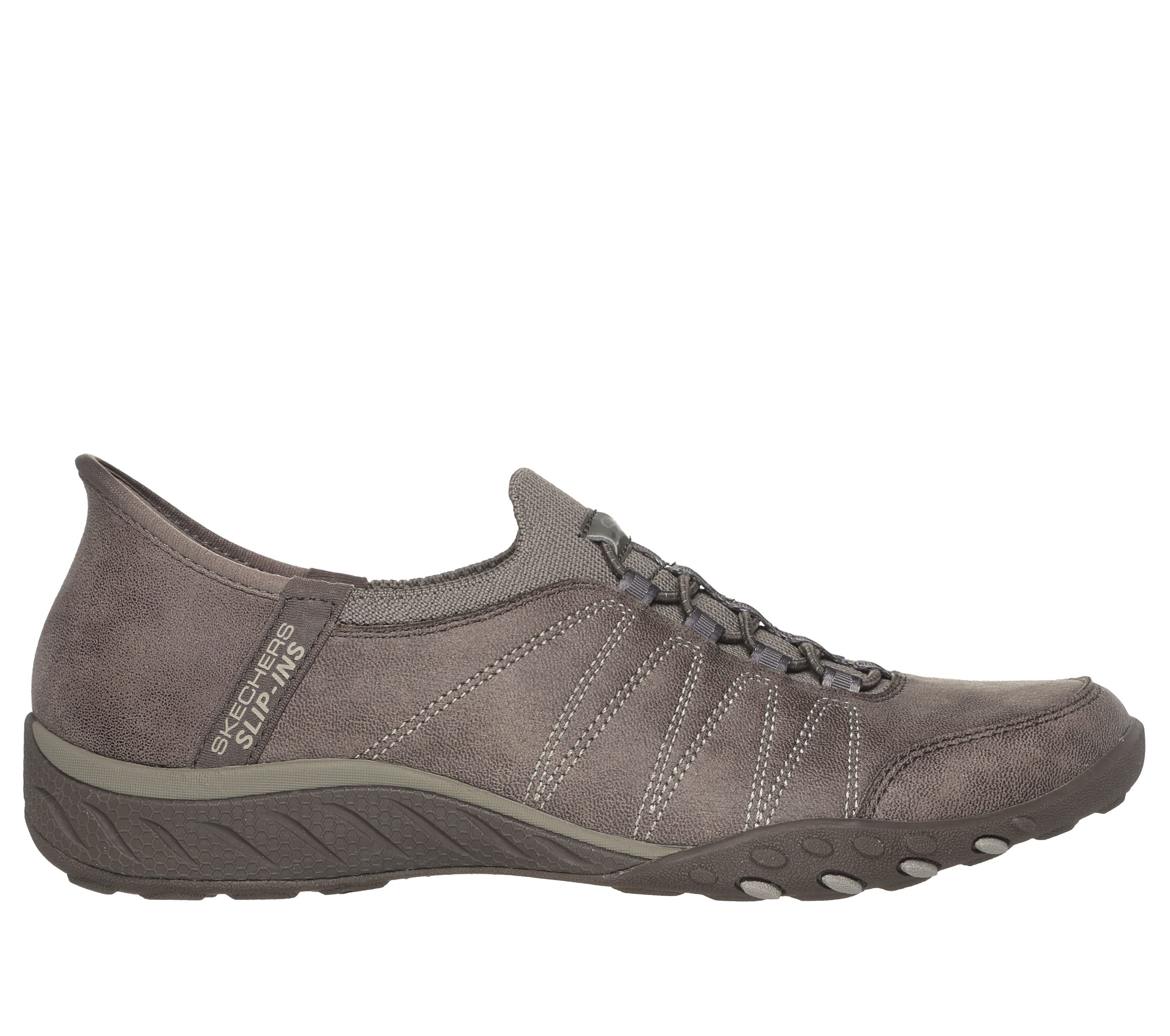 Skechers Skechers Slip-ins: Breathe-Easy – Home-Body – Donker Taupe (100615-DKTP)