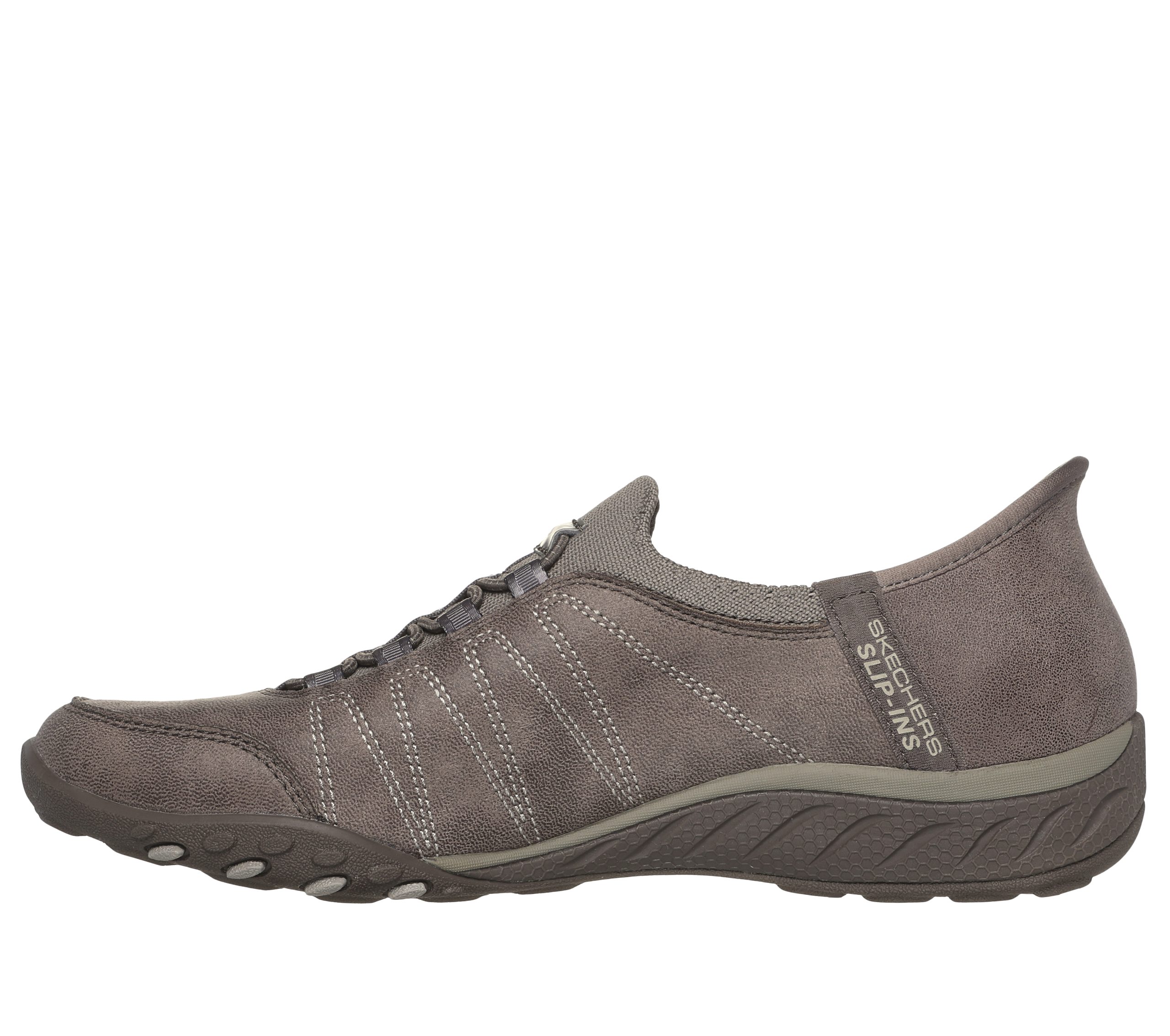Skechers Skechers Slip-ins: Breathe-Easy – Home-Body – Donker Taupe (100615-DKTP)
