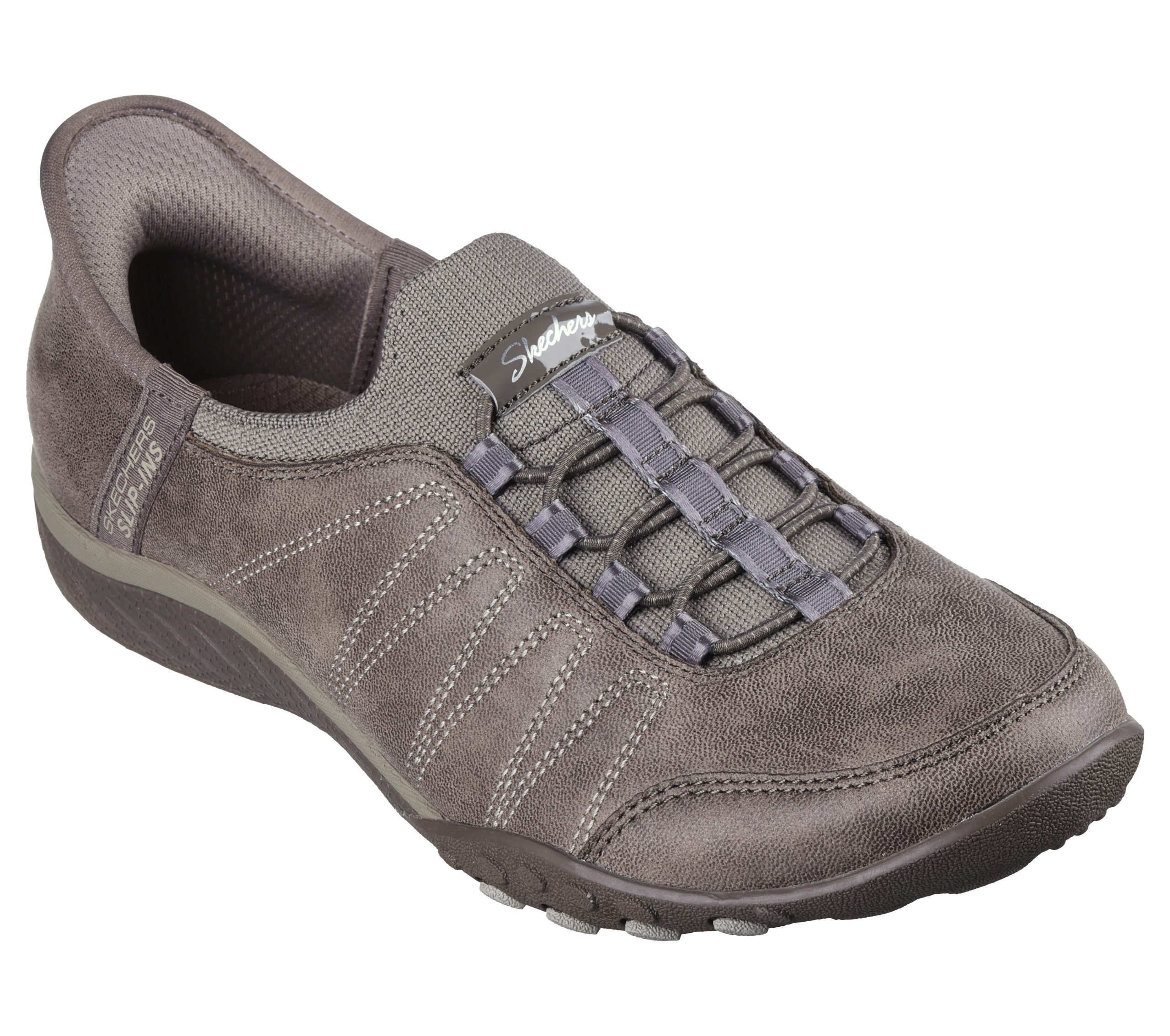 Skechers Skechers Slip-ins: Breathe-Easy – Home-Body – Donker Taupe (100615-DKTP)