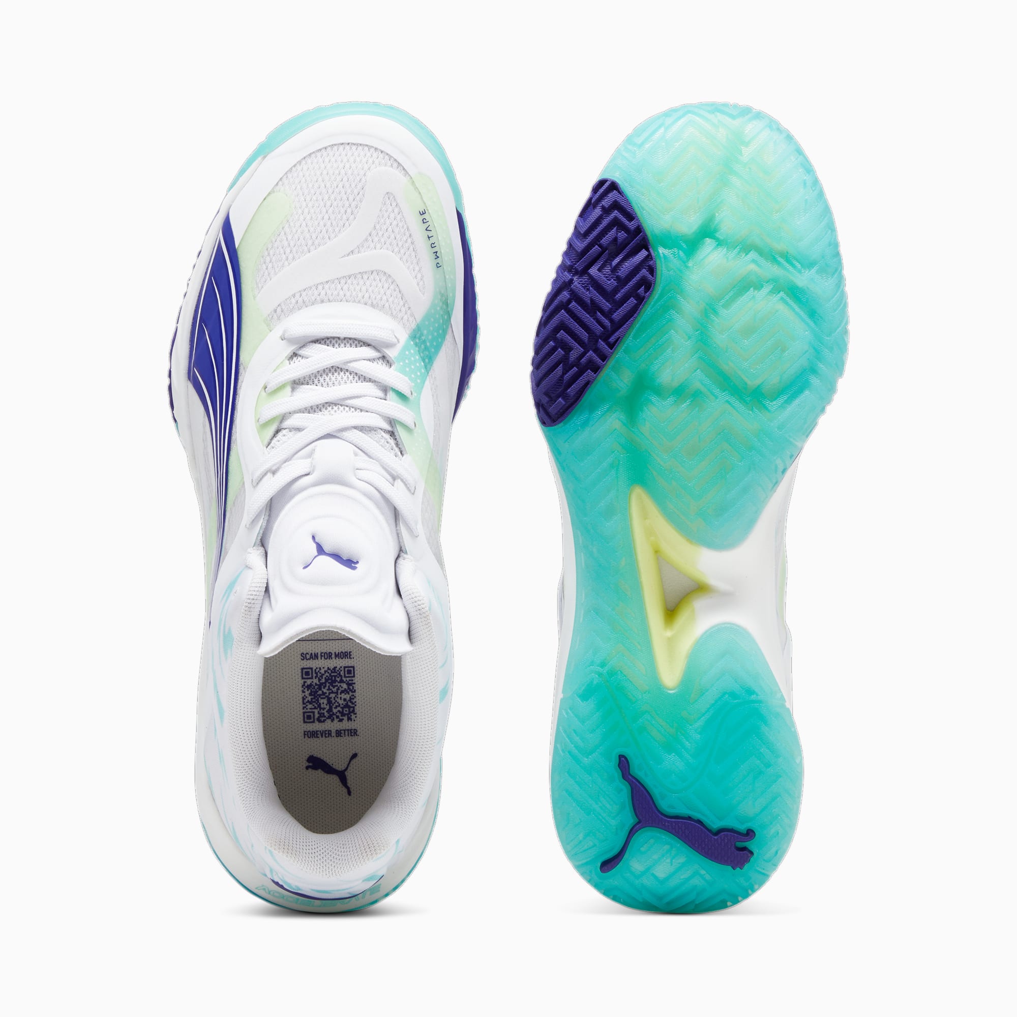 Puma Accelerate NITRO™SQD W+ zaalschoenen Wit (108044-01)