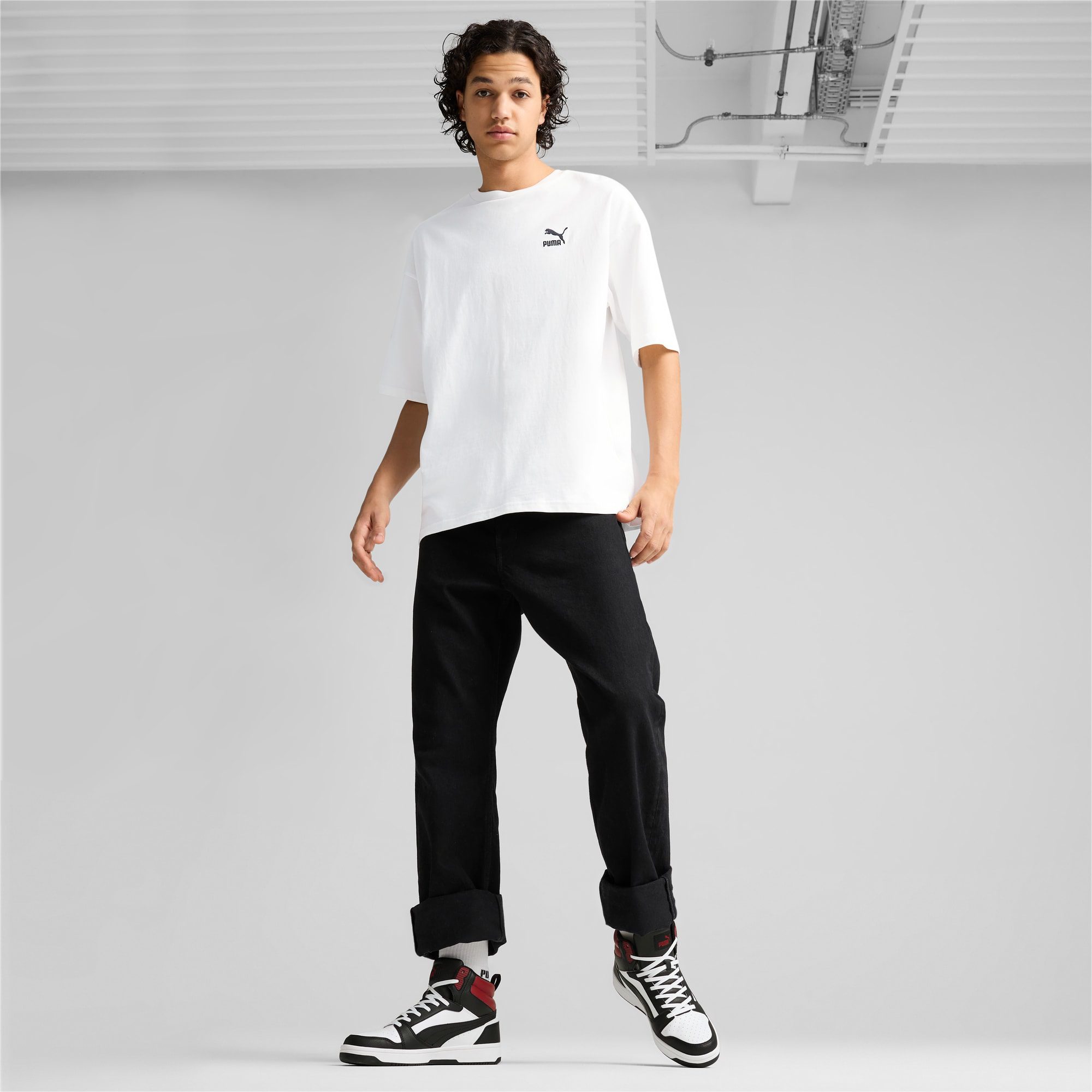 Puma Rebound Wit/Zwart/Rood (392326-24)