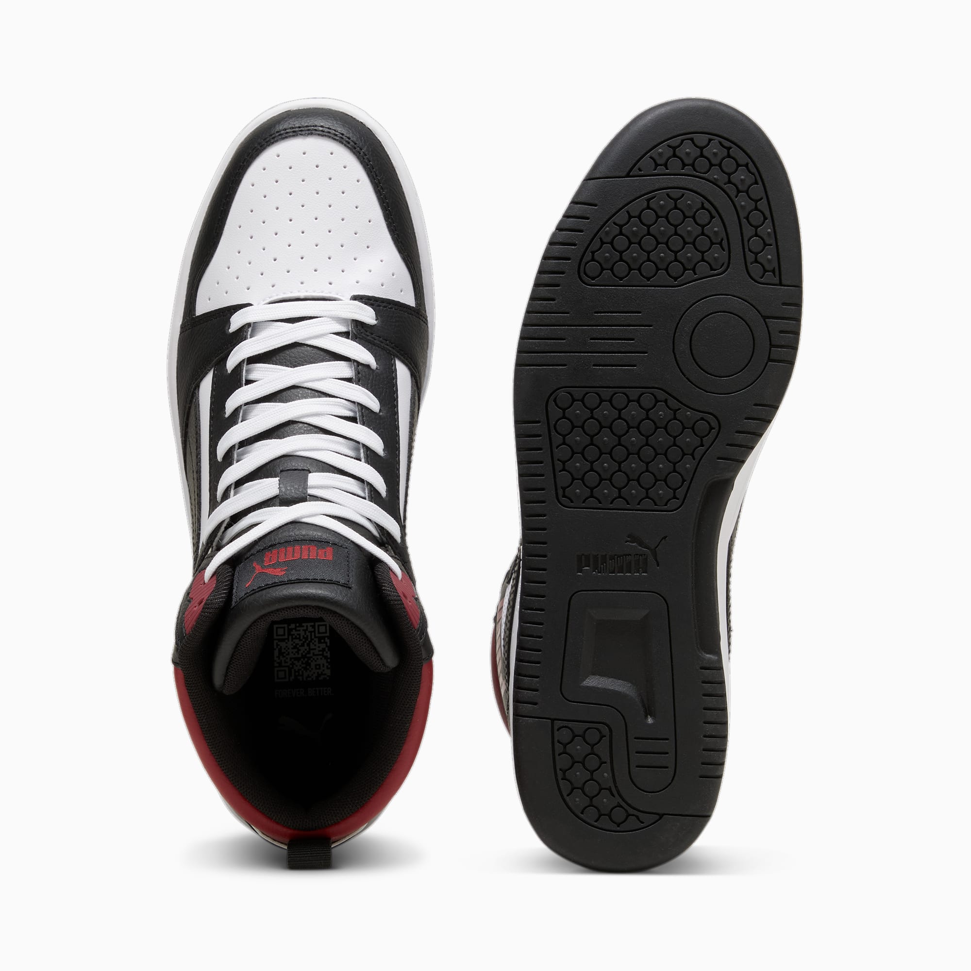 Puma Rebound Wit/Zwart/Rood (392326-24)