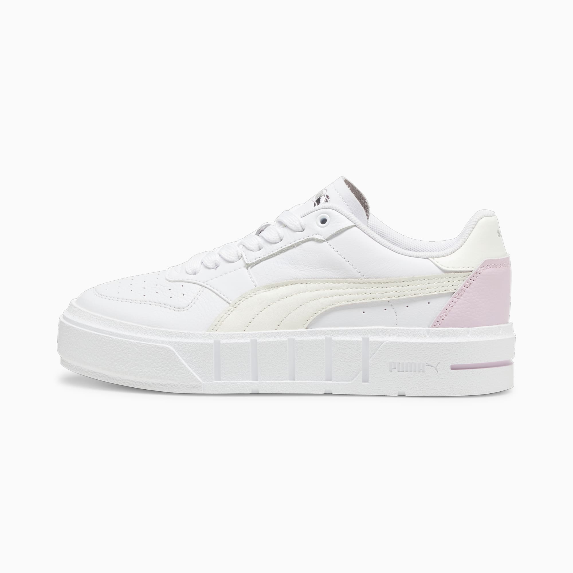 Puma Cali Court leren damessneakers Paars/Wit (393802-13)