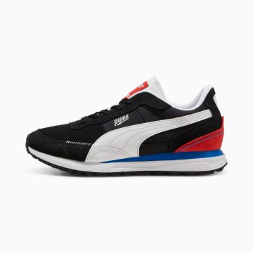 Puma Road Rider van suède Wit/Zwart (397377-02)